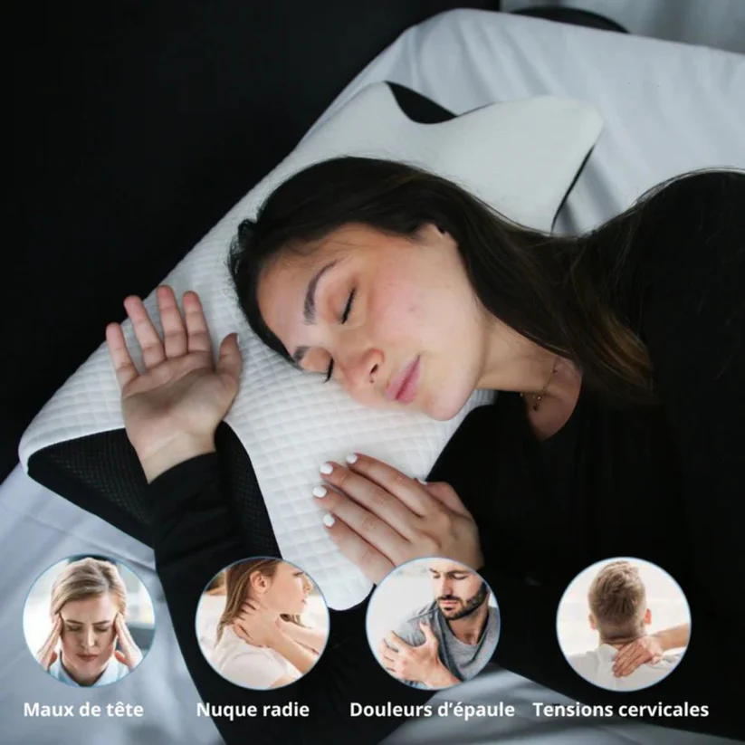 Orness Orthopédique™ - Oreiller Cervical Mousse Mémoire