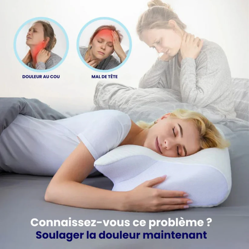 Orness Orthopédique™ - Oreiller Cervical Mousse Mémoire