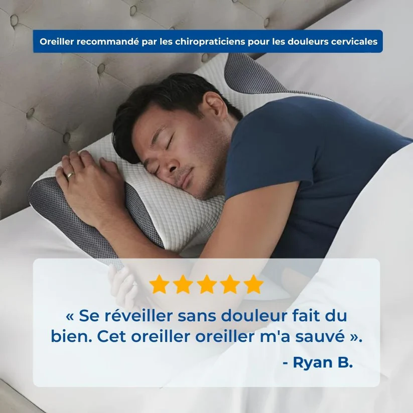 Orness Orthopédique™ - Oreiller Cervical Mousse Mémoire